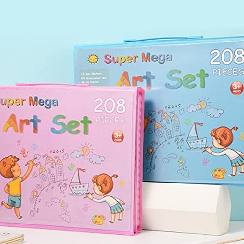 Kit de Desenho Infantil, 208 Canetas de Tinta, Marcadores e Daubers Canetas e Marcadores Pcs Conjunt