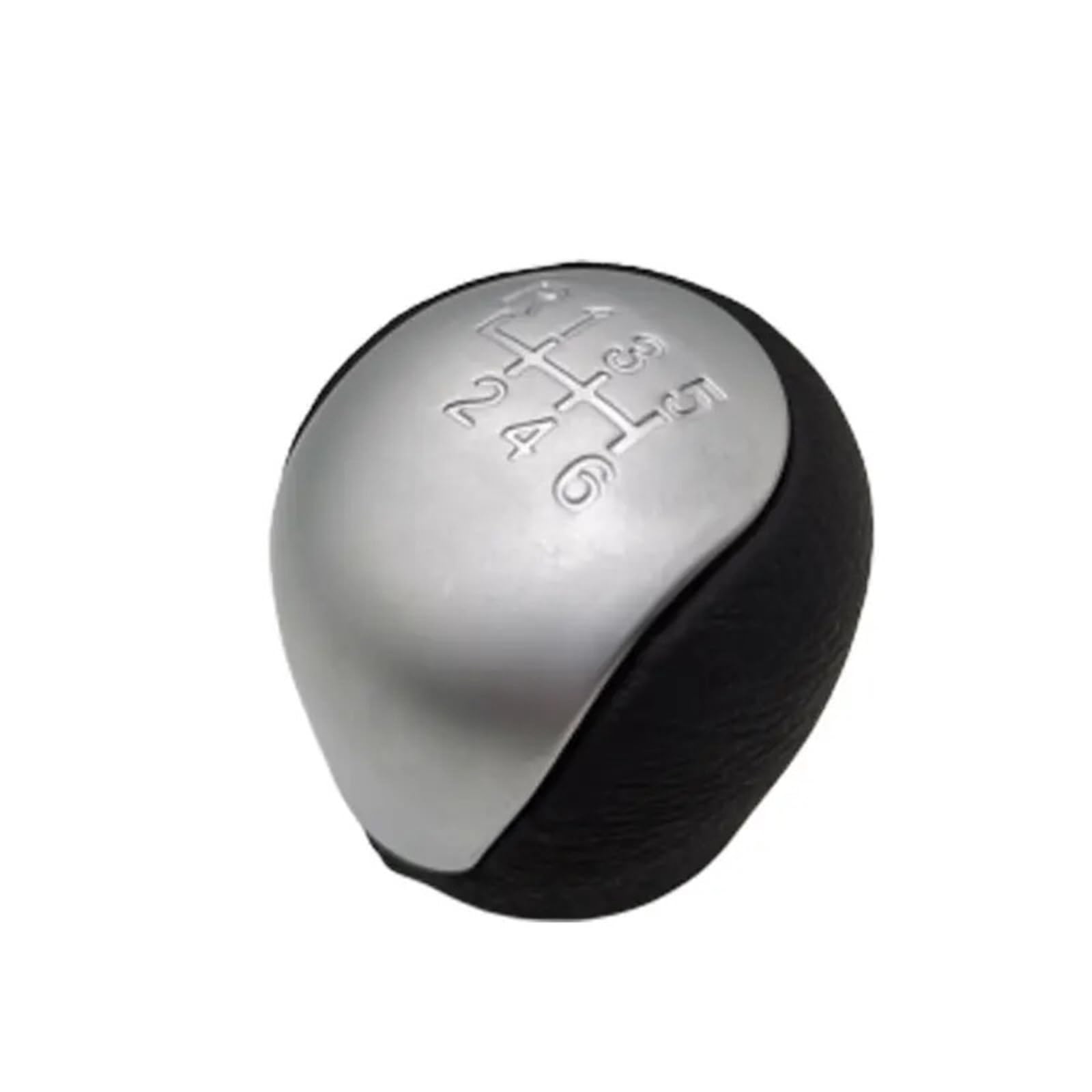 Xexjhqq 6S Silver Gear Stick Knob For Hyundai For Elantra 2008-2012 5 6 Speed Car Shift Gear Knob Manual Mt Shifter Lever Head Handball(6S Silver)