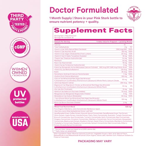 Pink Stork Liquid Prenatal Postnatal Multivitamin