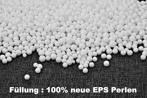 sunnypillow S Sitzsack, Outdoor & Indoor 100 x 70 cm mit 60L Styropor Füllung Sessel für Kinder &...