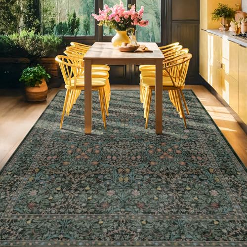 6x9 Dining Room Rug Dark Green