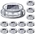 SIEDiNLAR Solar Deck Lights Outdoor 2 Modes 16 LEDs Dock Light Driveway Markers Solar Powered Waterproof for Ground Step Pathway Walkway Stair Garden Road Yard 12 Pack (Cool White/Warm White)