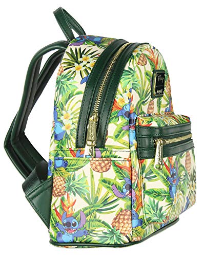 Loungefly Disney Lilo & Stitch Hawaiian Pineapple All Over Print Mini Backpack2