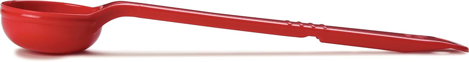 Carlisle FoodService Products Measure Miser Plastic Measuring Spoon with Long Handle, 2 Ounces, Red (Pack of 2)