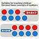 50 Stück Wendeplättchen Rot Blau 25 x 3 mm Plättchen Mathe Rechenhilfe mit Box Mathematik Wendeplättchen Zählchips für Grundschule Addieren Subtrahieren Sortieren Rechenaufgaben