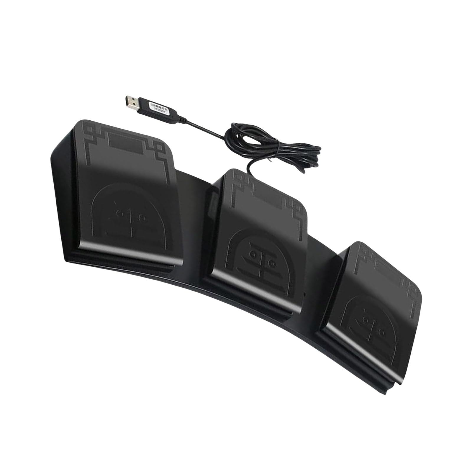 Interruttori a pedale triplo USB personalizzabili per configurazioni di gioco, apparecchiature e automazione della tastiera USB triplo pedale per PC