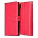 Produktbild iPhone XS Max Hülle, CAXPRO® Handyhülle Premium Leder Brieftasche Flip Schutzhülle mit Standfunktion und Kartenfach für Apple iPhone XS Max, Rot