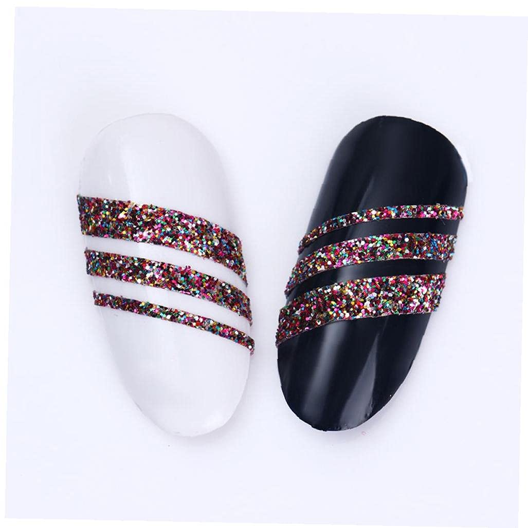 8 Pcs Standing Standing Line Stockers Stickers Stickers Stickers Stickers Stickers Stickers Bobines pour Naturels Nails Décorations