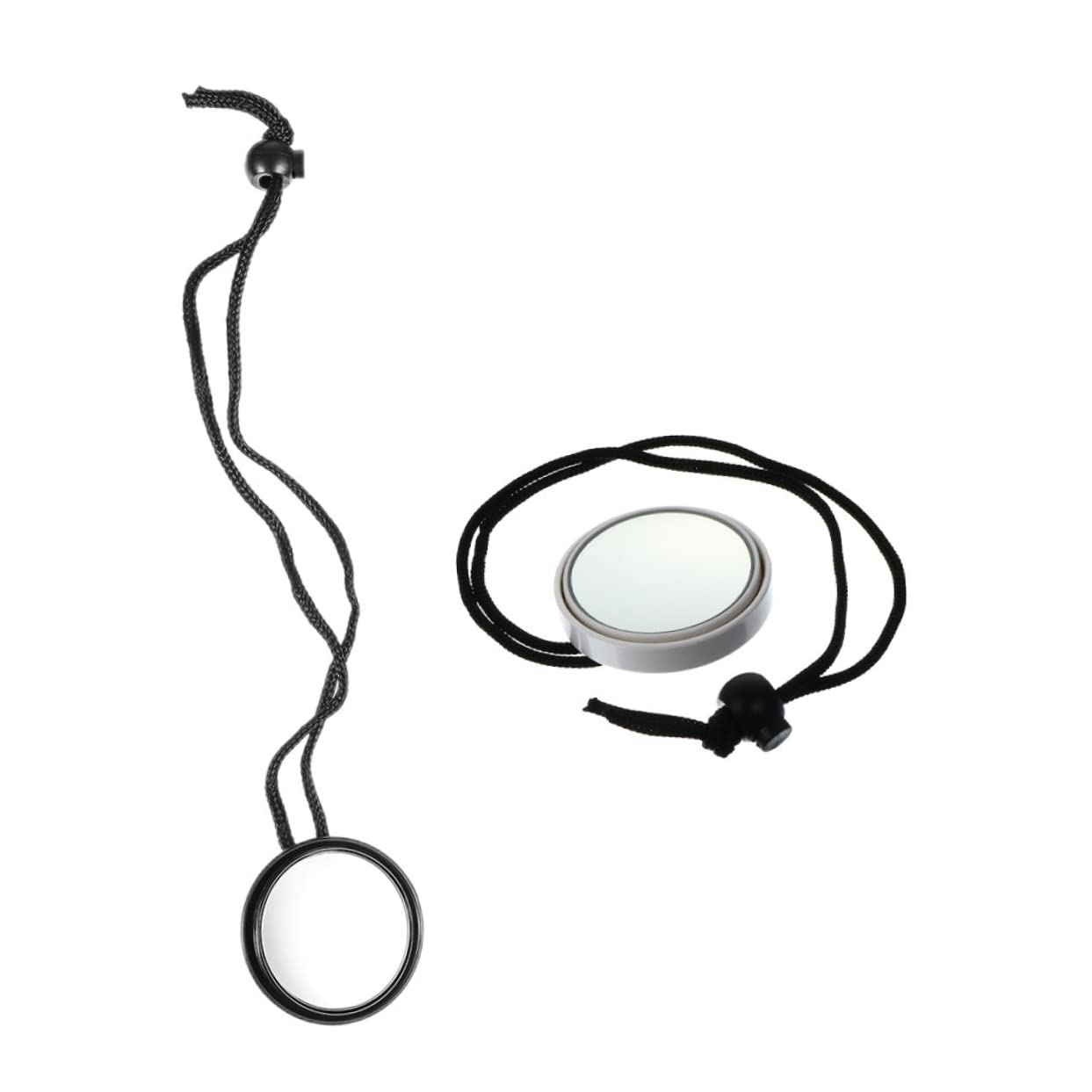 Cabilock 2pcs Rear View Mirror for Boats Marine Rearview Mirror Bracket Rear View Rope