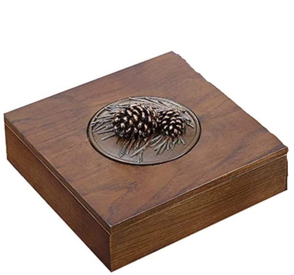 Nut Bowl Home Living Room Double Layer Nut Serving Platter Serving Tray with Lid -20 * 20 * 8.4cm