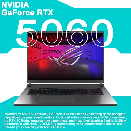 Image of ASUS ROG Strix G18 G815 Gaming AI Laptop 18 inch 2560x1600 240Hz 100% DCI-P3 Intel 24-core Ultra 9 275HX 32GB DDR5 1TB SSD GeForce RTX 5060 GDDR7 (Up to 572 AI Tops) RGB Backlit Thunderbolt Win11 ICP Hub