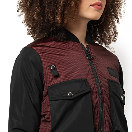 Image of PINACOLADA Women's Puffer Regular Fit Bomber Jacket For Winter Wear | Standing Collar | Full Sleeve | Zipper | Casual Jacket For Woman & Girl | Western Stylish Jacket For Women