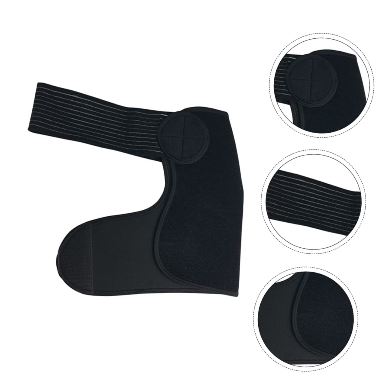 Beavorty 1pc Shoulder Strap Torn Rotator Cuff Brace Shoulder Splint Adjustable Shoulder Immobilizer Rotator Shoulder Brace Adjustable Stand Ac Joint Brace Ok Fabric Composite Sbr Black