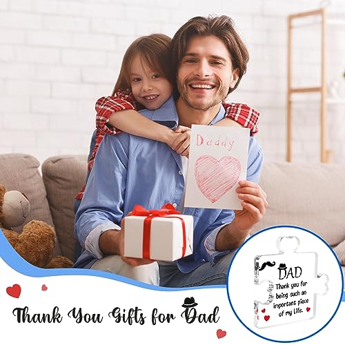 Placa acrílica para papá con diseño minimalista de puzzle 3