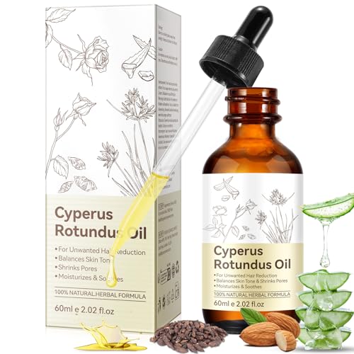 WHLH & WELL-BEING Cyperus Rotundus Oil for Hair Removal, 100% Pure Natural Oil for Skin & Hair Care, Supports Skin Moisture, Suitable for All Skin Types