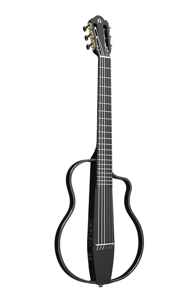 Amazon | NATASHA NBSG Nylon BK Bamboo Smart Guitar ブラック