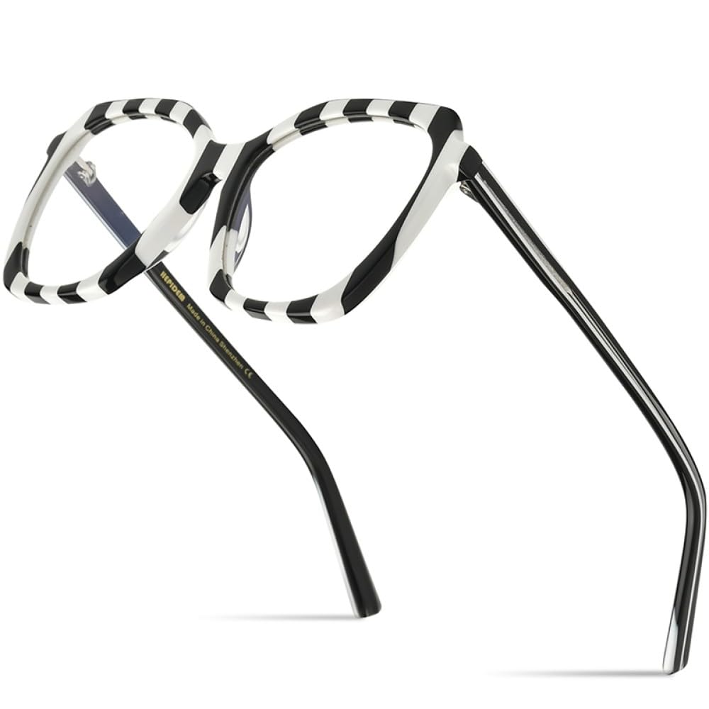 MUTYNE Montura de gafas de acetato multicolor para mujer, gafas de ojo de gato, gafas de ojo de gato