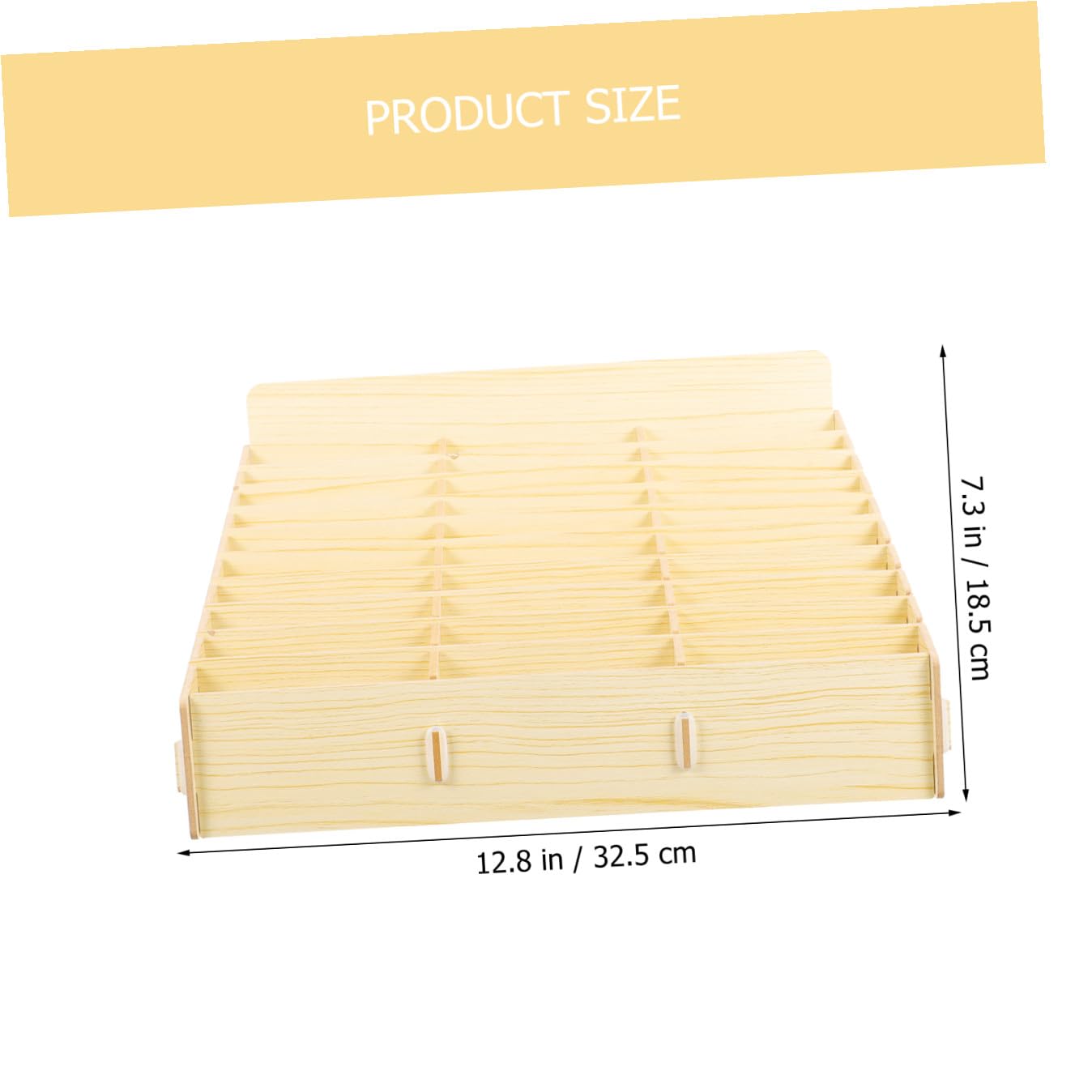 CANIGHT Scatola Portaoggetti in Legno 30 Griglie, Organizer da Scrivania per Insegnanti e Gestione Cellulare in Classe