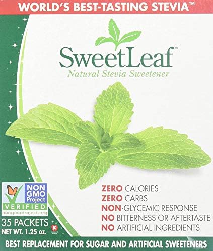 SWEETLEAF STEVIA SWEETENER STIVIA PKT 1GRM 35PC