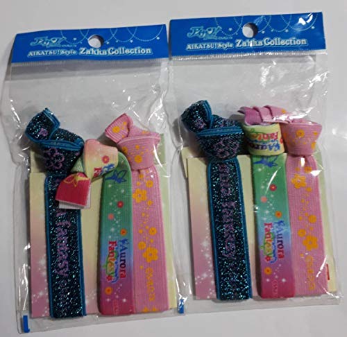 アイカツ オーロラファンタジー ヘアゴムブレス 3本入り×2袋 レア グッズ