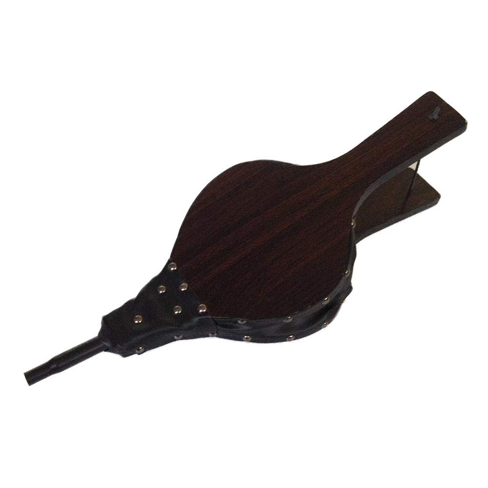 Soffietto in legno per camino, soffiatore manuale in legno, per barbecue, camino, ventilatore a mano, accessorio per camino, ventilatore per barbecue, camino, ventilatore marrone, con