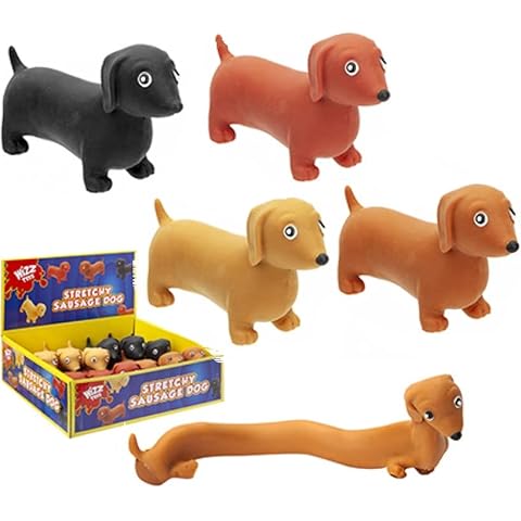 Stretchy Sausage Dog Boys Girls Kids Stress Reliever Toy Stocking Filler Gift Cover