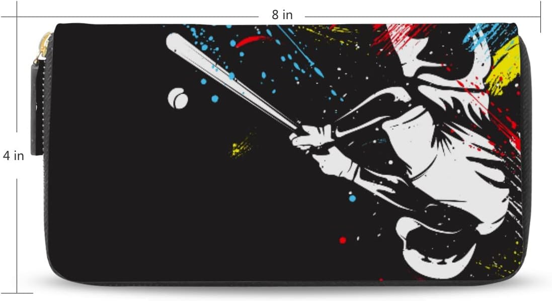 [SAMAU] 長財布 かわいい おしゃれ 女の子 男の子 野球 レディース 高校生 中学生 革 大容量 使いやすい コインケース カード12枚収納 プレゼント