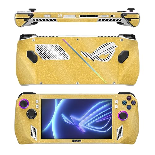 Image of MightySkins Glossy Glitter Skin Compatible with Asus ROG Ally - Solid Marigold | Protective, Durable High-Gloss Glitter Finish | Easy to Apply