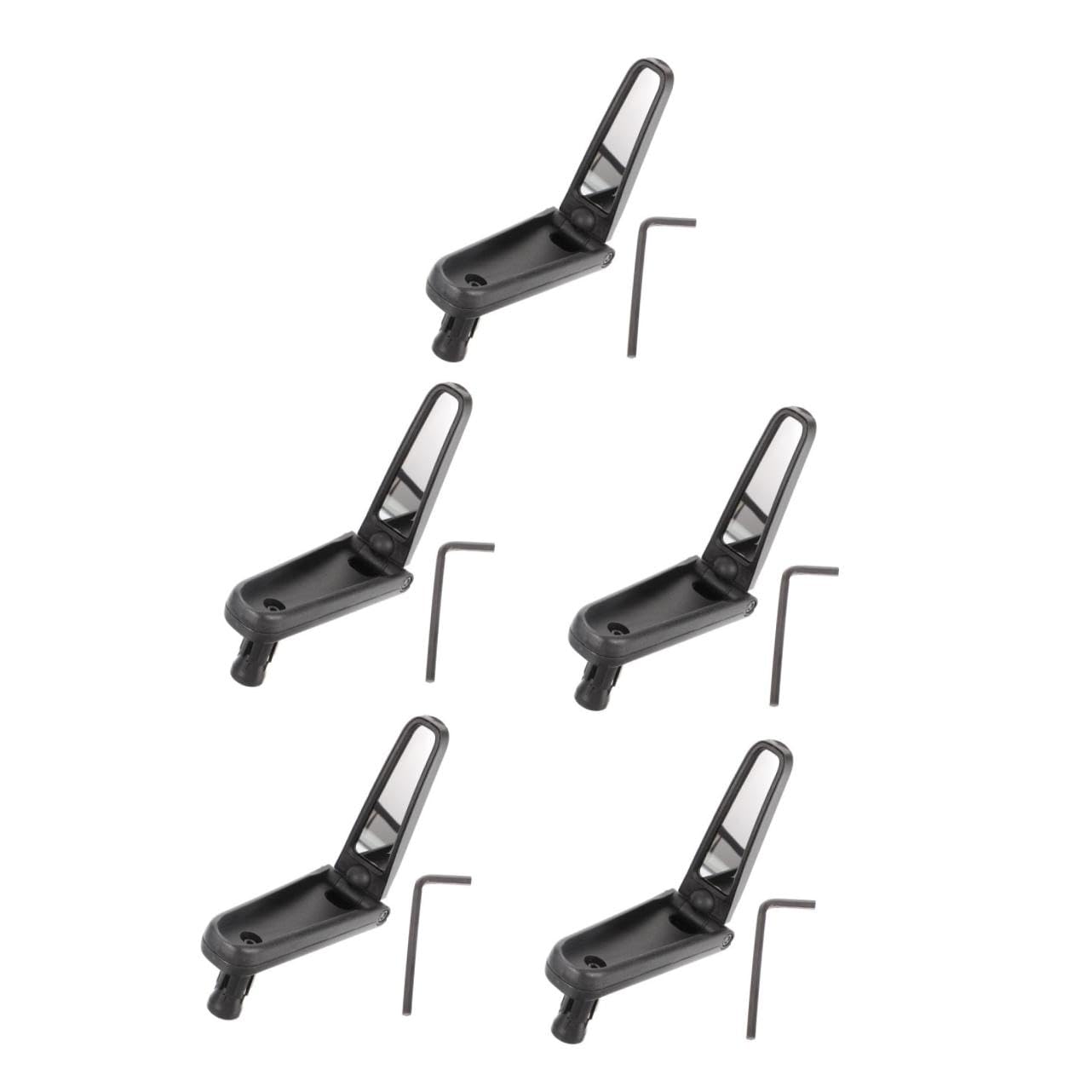 5 Pièces Rétroviseur de Vélo Réfléchissant pour Guidon Accessoire de Cyclisme Durable avec Élargie Installation Facile Accrue pour Vélo de Route Électrique