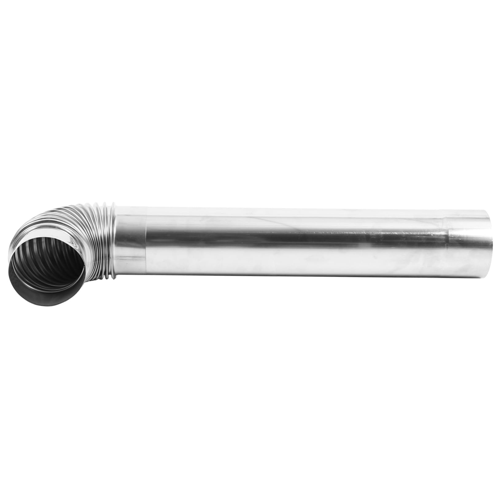 Stainless Steel Chimney Flue with Elbow Easy to Install Vent Hose for Heating Stoves Fireplaces and Boilers Durable and Versatile Exhaust for Home Use