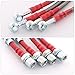 AJP Distributors Silver Stainless Steel Braided Oil Disc Brake Lines Hoses Cables Kit 4PCS Front & Rear Set Compatible/Replacement For Corolla AE98 E90 4AGE JDM 1988 1989 1990 1991 1992 88 89 90 91 92
