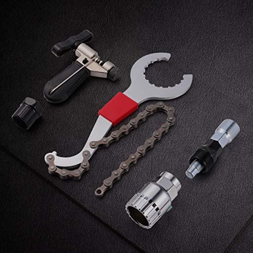 CLISPEED 5 Pcs Kits de Ferramentas de Reparação de Bicicletas Extrator de Manivela de Bicicleta Remo