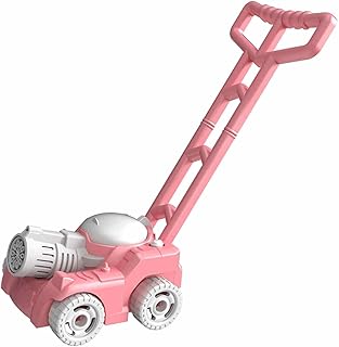 Toy Lawn Mower | Creative Bubble Lawn Mower Weeder Shape | Outdoor Kids Bubble Blower Maker Machine for Preschool Kids Boys Girls Age 3,4,5,6,7,8 Hepvet