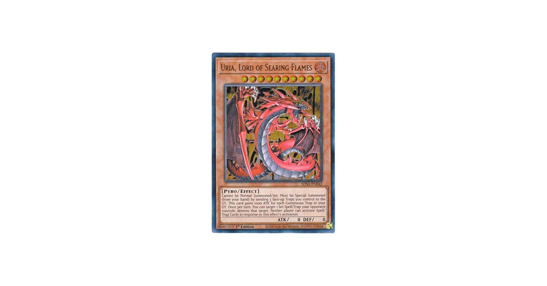 Amazon.co.jp: 遊戯王 英語版 SDSA-EN042 Uria, Lord of Searing