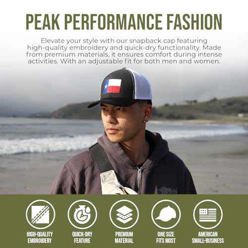 Image of International Tie State Hat for Men and Women, Adjustable Snapback Trucker Baseball Cap with Embroidered Patch