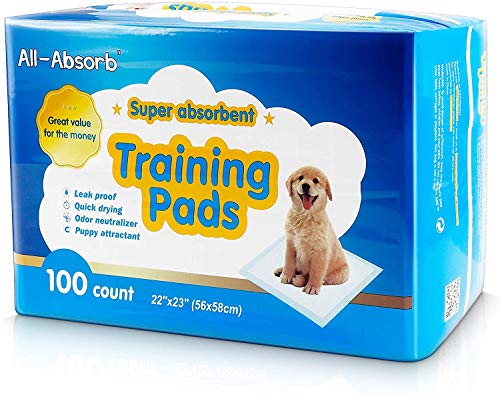 All-Absorb A01 Training Pads 22-inch by 23-inch,Pack of 100 (Pack May Vary)