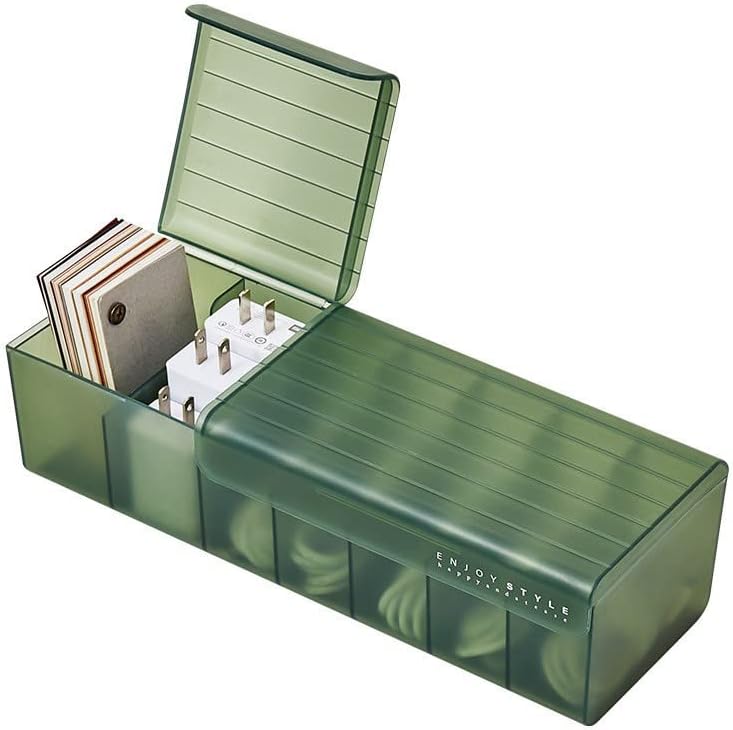 Cable de datos con tapa, Caja de almacenamiento, Cable de carga de energía, Cargador de teléfono móvil, Caja de cables de escritorio, Administrador