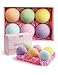Anjou Bath Bombs Gift Set, 6 x 4.0 oz Vegan Natural Essential Oils, lush Fizzy Spa Moisturizes Dry Skin, Bubble Baths, Perfect Gift Kit Ideas for Girlfriends, Women, Moms