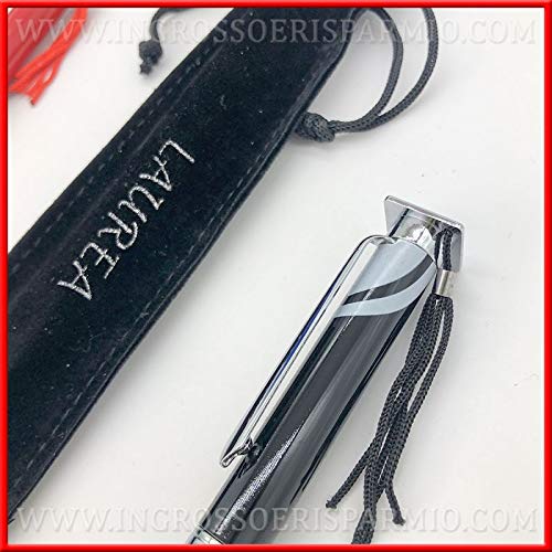 Set Di 50 Penne Divertenti Per Laureati – Nere Con Nappa In Tessuto, Inchiostro Blu, 17,5 Cm