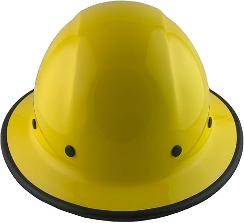 Miniatura 9 de Wolfjaw - Casco duro de fibra de vidrio de ala completa con suspensión de trinquete de 8 puntos, añade bordes y bolsa