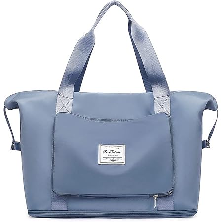 Borsa da Viaggio Pieghevole Donne Grande 35L, Borsone da Viaggio Weekend,  Impermeabile Borsa da Palestra con Separato Secco Bagnato Portatile Borsone  per Viaggi Sport, Large Capacity Duffle Bag (Blu) : Amazon.it: Sport
