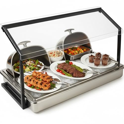 Otoolling 48in Buffet Sneeze Guard Metal Frame