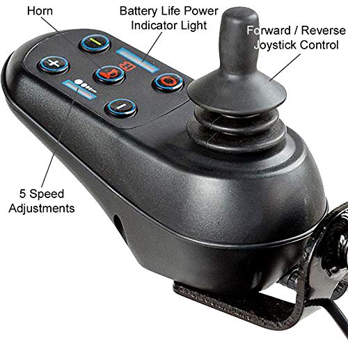 Miracle Mobility Freedom Series Gold XLD10 Electric Folding Mobility Wheelchair with Two 250W Motors and Two 24V, 144Wh Lithium Ion Batteries, Silver