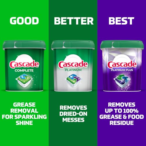 Cascade Platinum Dishwasher Pods, Dishwasher Detergent, Dish Detergent Soap, Fresh, 59 Count - image 6