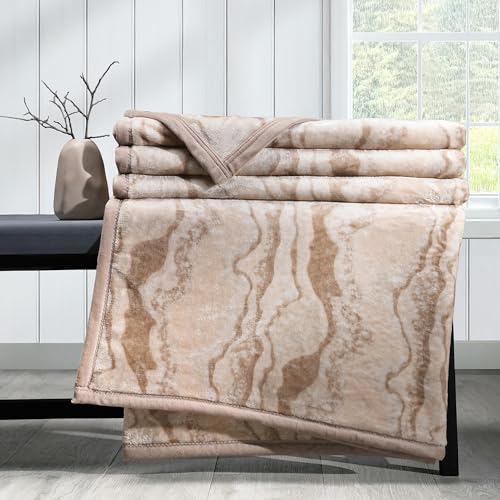 Image of MYTRIDENT Home Essential Flannel Printed Blanket for Winter Double Size (220 cm x 240 cm), 290 GSM, Terra