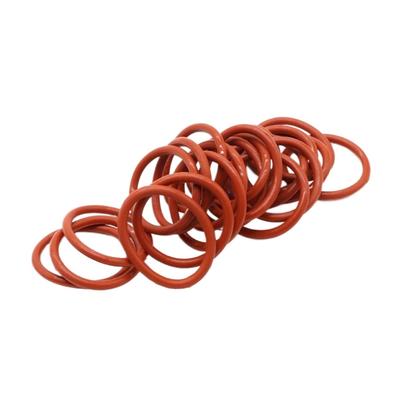 gresik rondelle d'étanchéité 5 pièces OD 15-80mm épaisseur 4mm Joint torique en Silicone Rouge, Bague d'étanchéité Joint d'étanchéité isolé étanche lèvre de Joint (Color : 5pcs, Size : 29x21x4mm)
