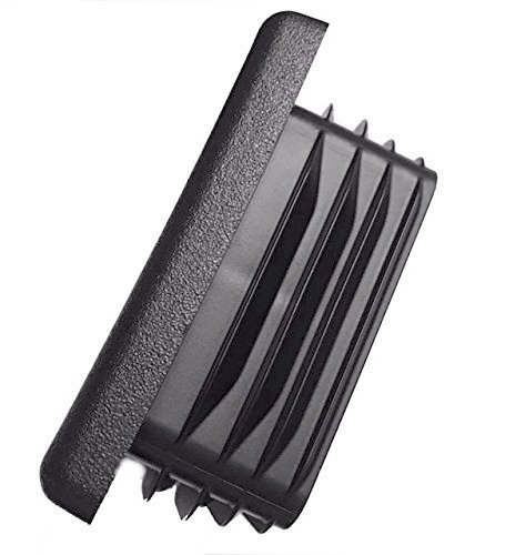 Image of Qty 1: CAPLUGS 4 inch X 3 inch OD, (for 6-8 Gauge) Rectangualr LDPE Plugs. (ID: L-3.6 inch-3.67 inch - W-2.6 inch-2.67 inch)) Plastic Tube Plug - Fencing Post - LAMP Post Glide Insert