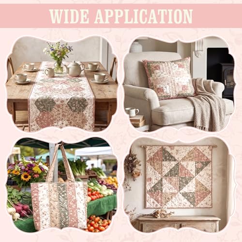 Bandes de quilting florales prédécoupées pour patchwork sans effort