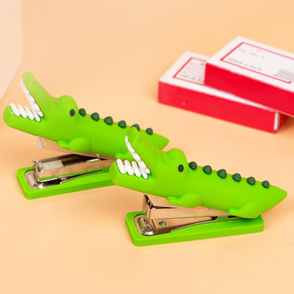 OHPHCALL Cartoon Mini Stapler Portable Handheld Desk Stapler Lightweight Binding Tool for Kids School Office Use - Image 3