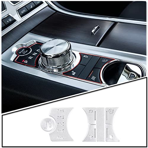 Bouton de contrôle central Jaguar XF en aluminium argenté premium